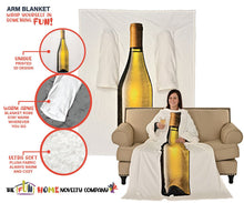 Load image into Gallery viewer, Wine Bottle Wearable Sleeved Arm Blanket