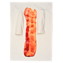 Load image into Gallery viewer, Bacon Strip Wearable Sleeved Arm Blanket