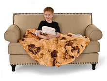 Load image into Gallery viewer, Chocolate Chip Cookie Round Sleeping Bag Blanket 60" Diameter