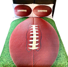Load image into Gallery viewer, Football Kids Full Bed Set With Round Comforter