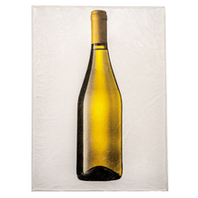 Load image into Gallery viewer, White Wine Bottle Rectangle Blanket