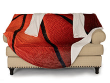 Load image into Gallery viewer, Basketball Wearable Sleeved Round Arm Blanket 68" Diameter