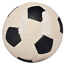 Load image into Gallery viewer, Soccer Ball Wearable Sleeved Round Arm Blanket 68" Diameter