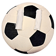 Load image into Gallery viewer, Soccer Ball Wearable Sleeved Round Arm Blanket