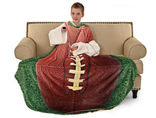 Load image into Gallery viewer, Football Wearable Sleeved Round Arm Blanket 68" Diameter