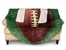 Load image into Gallery viewer, Football Wearable Sleeved Round Arm Blanket 68" Diameter