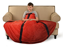 Load image into Gallery viewer, Basketball Traditional Round Blanket