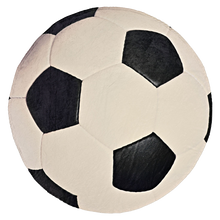 Load image into Gallery viewer, Soccer Ball Traditional Round Blanket