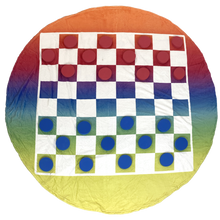 Load image into Gallery viewer, Checkers Round Game Blanket