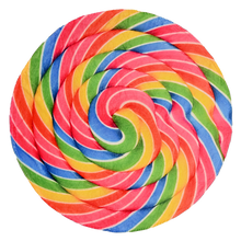 Load image into Gallery viewer, Rainbow Lollipop Traditional Round Blanket