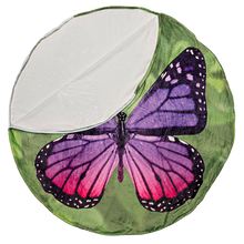 Load image into Gallery viewer, Purple Butterfly Round Sleeping Bag Blanket