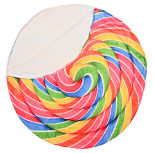 Load image into Gallery viewer, Rainbow Lollipop Round Sleeping Bag Blanket