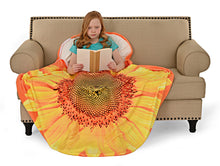 Load image into Gallery viewer, Sunflower Round Sleeping Bag Blanket 60" Diameter