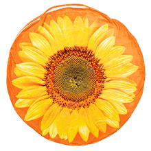 Load image into Gallery viewer, Sunflower Round Sleeping Bag Blanket 60" Diameter