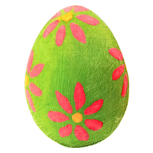 Load image into Gallery viewer, Green Pink Flower Egg Shaped Blanket