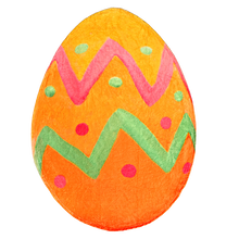 Load image into Gallery viewer, Orange Easter Egg Shaped Blanket