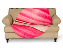 Load image into Gallery viewer, Pink Stripe Easter Egg Shaped Blanket 60" x 44"