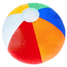 Load image into Gallery viewer, Beach Ball Traditional Round Blanket