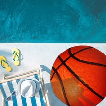 Load image into Gallery viewer, Basketball Traditional Round Blanket