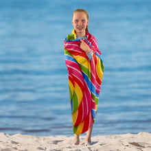 Load image into Gallery viewer, Rainbow Lollipop Towel