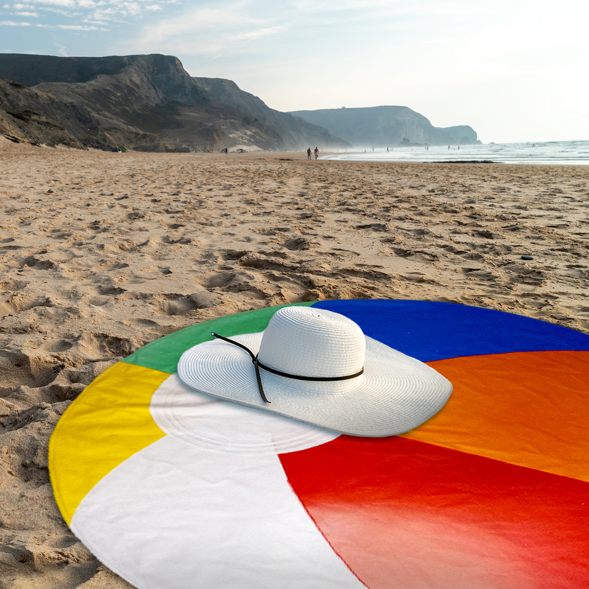 4周年記念イベントが Ocean Beach Flip Flops in Rainbow Color Bath Rugs Absorbent Non S