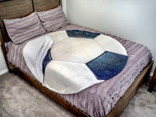 Load image into Gallery viewer, Soccer Round Sleeping Bag Blanket 60" Diameter