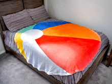 Load image into Gallery viewer, Beach Ball Traditional Round Blanket 68" Diameter