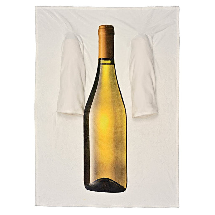 Wine Bottle Wearable Sleeved Arm Blanket