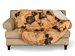 Chocolate Chip Cookie Round Sleeping Bag Blanket 60" Diameter
