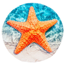 Load image into Gallery viewer, Starfish Traditional Round Blanket
