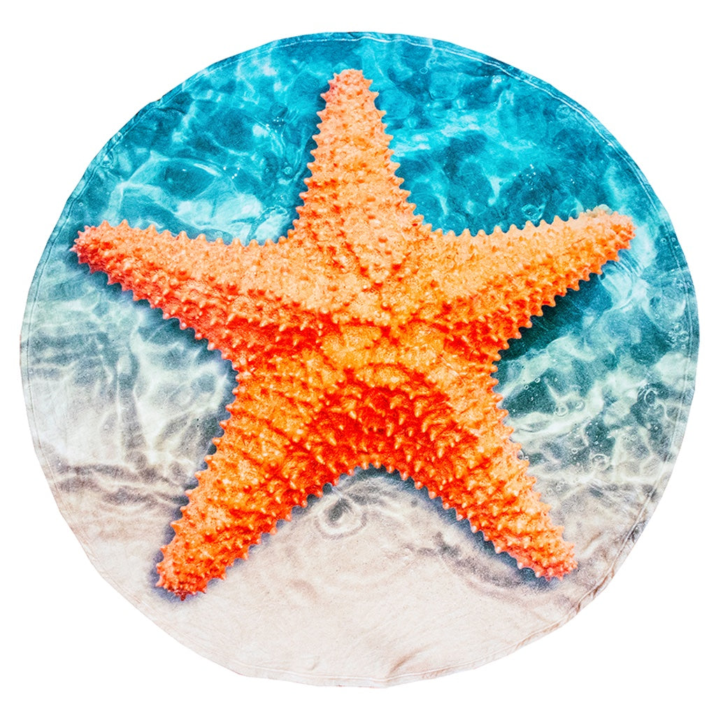 Starfish Traditional Round Blanket