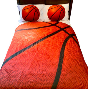 Basketball Kids Full Bed Set With Round Comforter