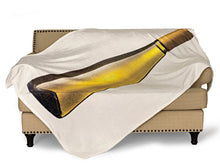 Load image into Gallery viewer, White Wine Bottle Rectangle Blanket
