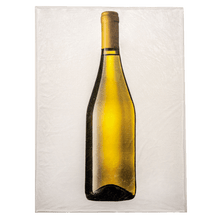 Load image into Gallery viewer, White Wine Bottle Rectangle Blanket
