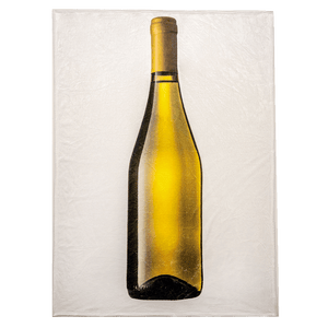 White Wine Bottle Rectangle Blanket