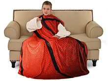 Load image into Gallery viewer, Basketball Wearable Sleeved Round Arm Blanket 68&quot; Diameter
