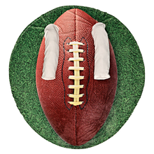 Load image into Gallery viewer, Football Wearable Sleeved Round Arm Blanket
