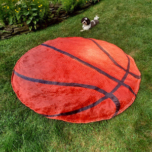 Basketball Traditional Round Blanket