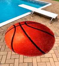 Load image into Gallery viewer, Basketball Traditional Round Blanket
