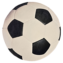 Load image into Gallery viewer, Soccer Ball Traditional Round Blanket
