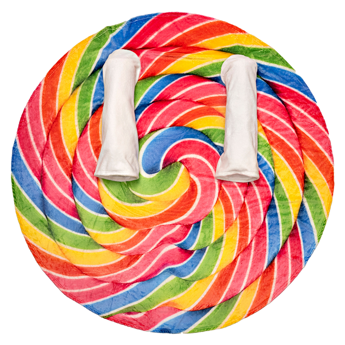 Rainbow Lollipop Wearable Sleeved Round Arm Blanket