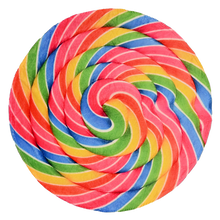 Load image into Gallery viewer, Rainbow Lollipop Traditional Round Blanket
