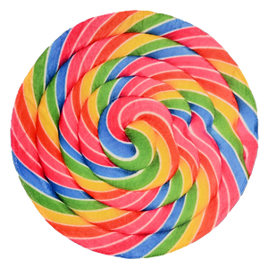 Rainbow Lollipop Traditional Round Blanket