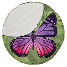 Load image into Gallery viewer, Purple Butterfly Round Sleeping Bag Blanket
