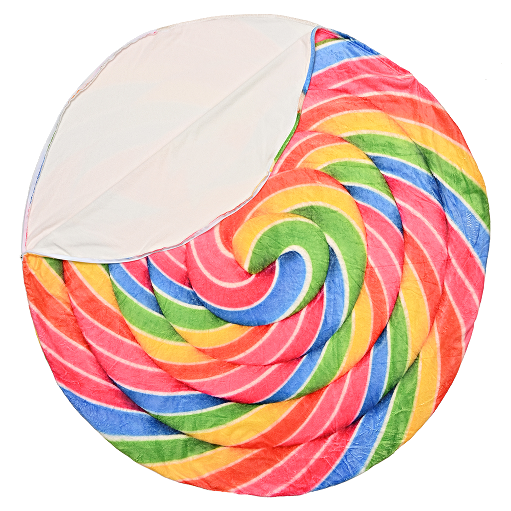 Rainbow Lollipop Round Sleeping Bag Blanket