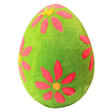 Load image into Gallery viewer, Green Pink Flower Egg Shaped Blanket

