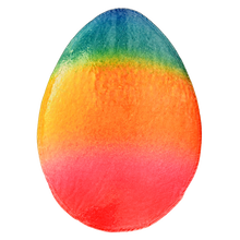 Load image into Gallery viewer, Rainbow Easter Egg Shaped Blanket

