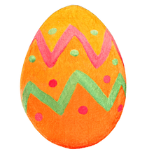 Load image into Gallery viewer, Orange Easter Egg Shaped Blanket
