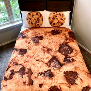 Chocolate Chip Cookie 5 PC Kids Full Bed Set With Round Comforter