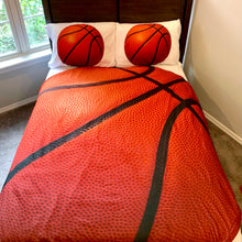 Load image into Gallery viewer, Basketball 5 PC Kids Full Bed Set With Round Comforter

